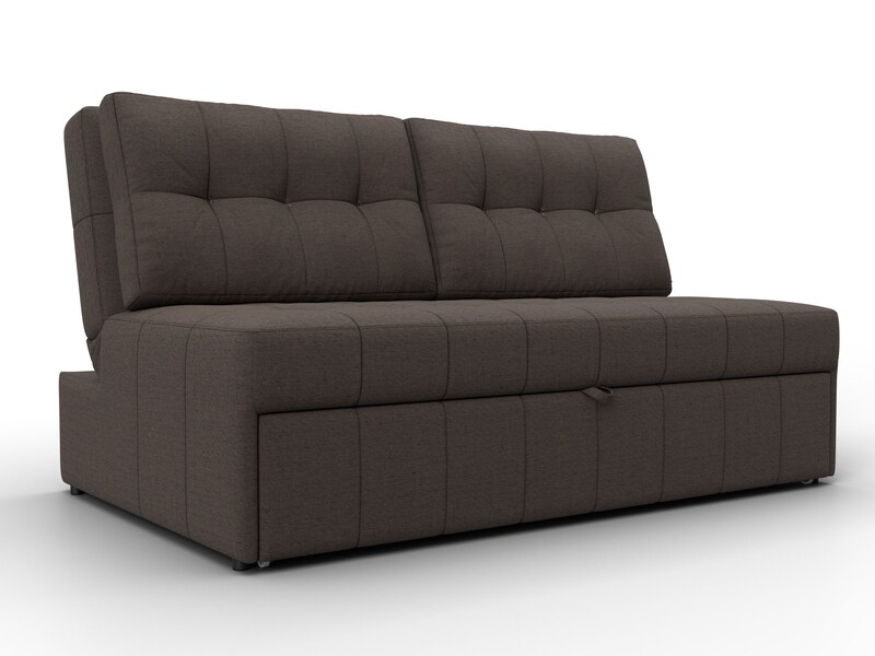 Диван прямой Лига-107 (140), Рогожка, Амур 05 коричневый