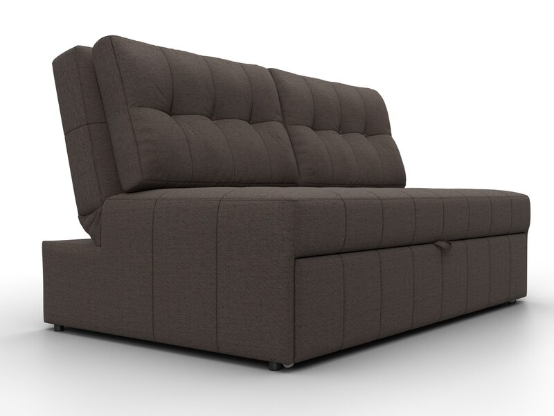 Диван прямой Лига-107 (140), Рогожка, Амур 05 коричневый