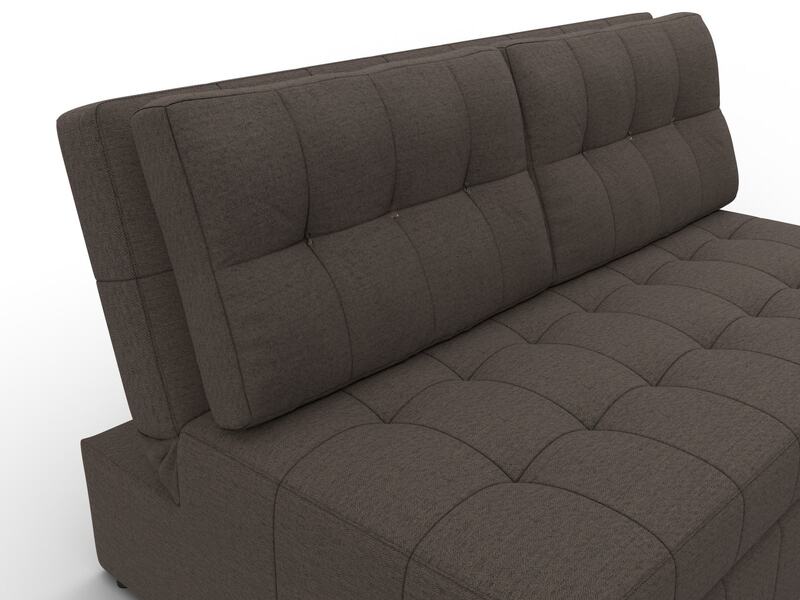 Диван прямой Лига-107 (140), Рогожка, Амур 05 коричневый