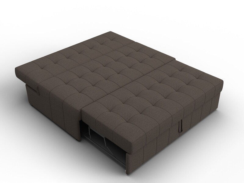 Диван прямой Лига-107 (140), Рогожка, Амур 05 коричневый