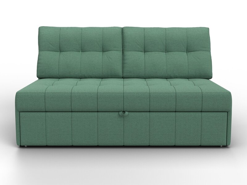 Диван прямой Лига-107 (140), Рогожка, Амур 11 зеленый