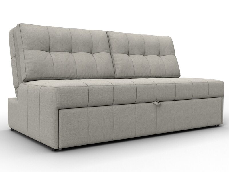 Диван прямой Лига-107 (160), Рогожка, Амур 02 бежевый