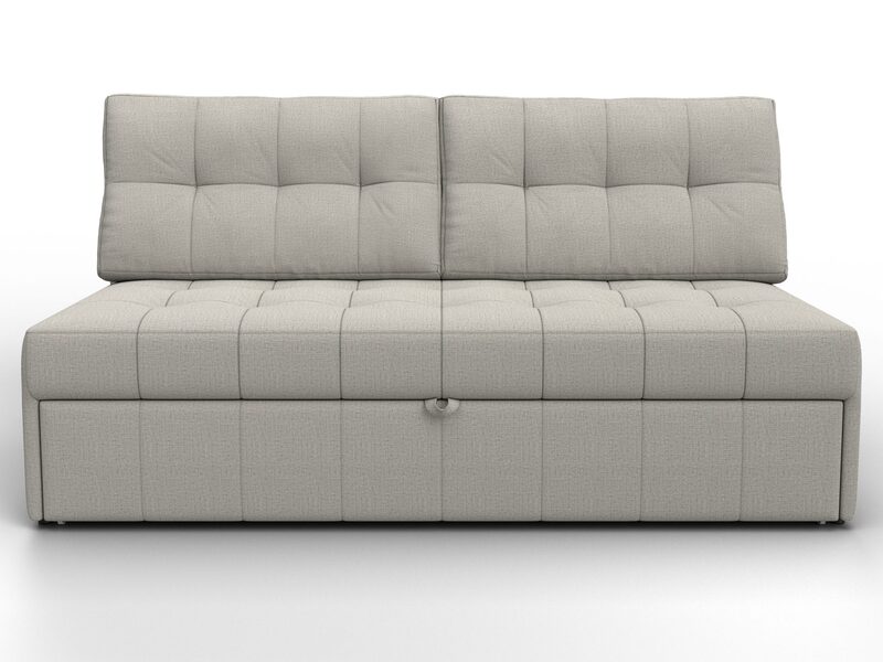 Диван прямой Лига-107 (160), Рогожка, Амур 02 бежевый