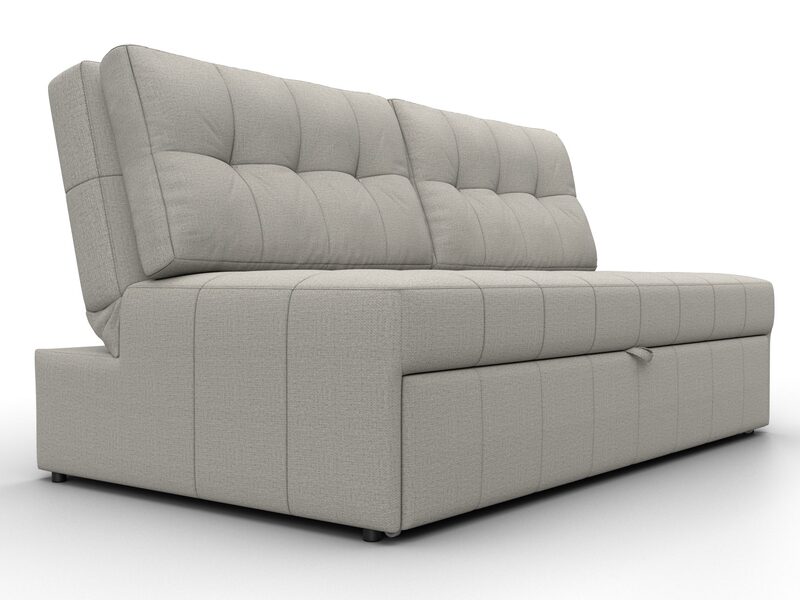 Диван прямой Лига-107 (160), Рогожка, Амур 02 бежевый