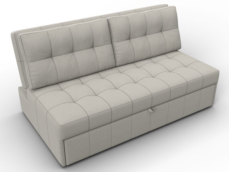 Диван прямой Лига-107 (160), Рогожка, Амур 02 бежевый