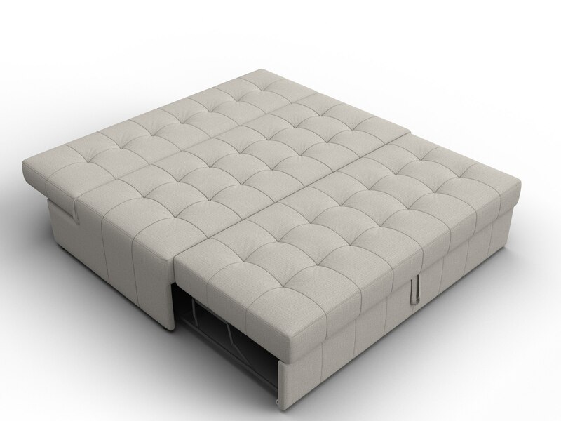 Диван прямой Лига-107 (160), Рогожка, Амур 02 бежевый