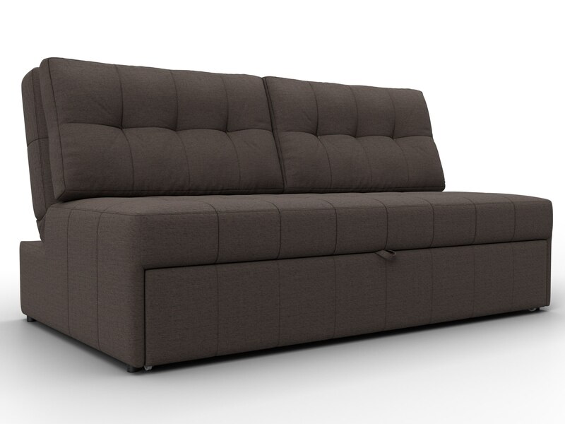 Диван прямой Лига-107 (160), Рогожка, Амур 05 коричневый