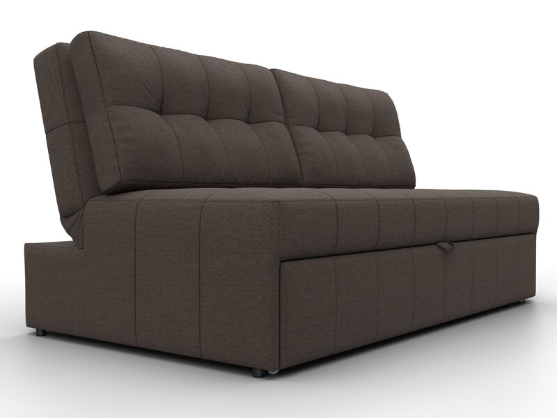 Диван прямой Лига-107 (160), Рогожка, Амур 05 коричневый