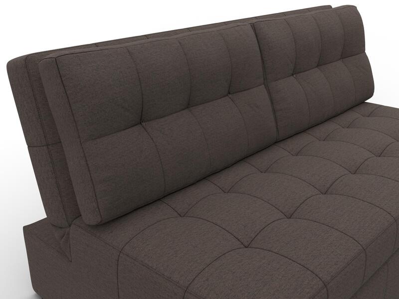 Диван прямой Лига-107 (160), Рогожка, Амур 05 коричневый