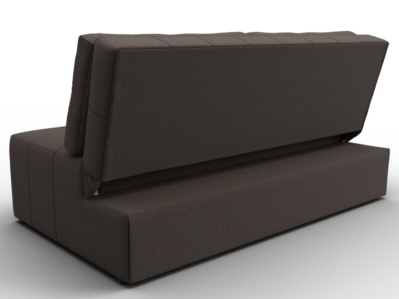 Диван прямой Лига-107 (160), Рогожка, Амур 05 коричневый