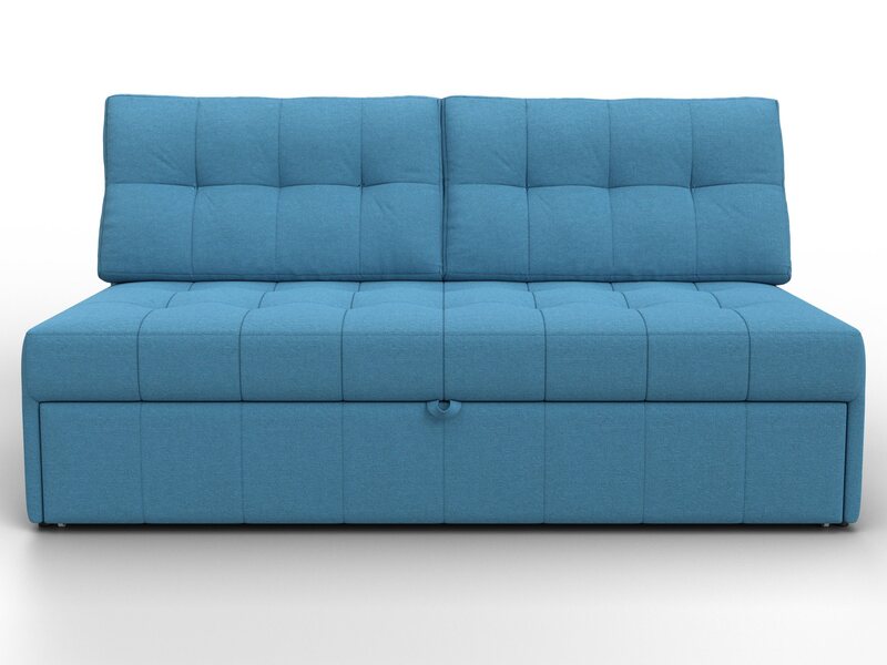 Диван прямой Лига-107 (160), Рогожка, Амур 10 голубой