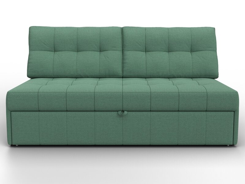 Диван прямой Лига-107 (160), Рогожка, Амур 11 зеленый