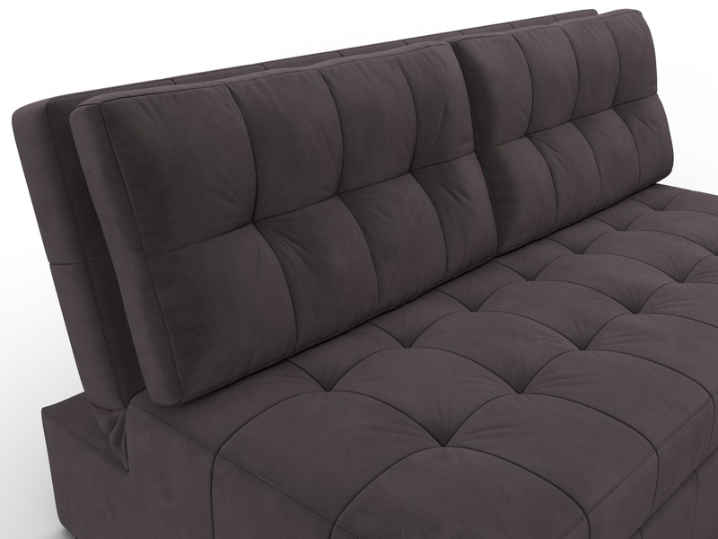 Диван прямой Лига-107 (160), Велюр, SEVEN 727 коричневый