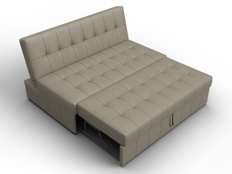 Диван прямой Лига-107 (140), Экокожа, GRIFON 04 бежевый