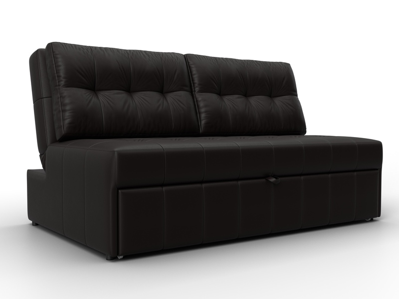 Диван прямой Лига-107 (140), Экокожа, GRIFON 12 коричневый