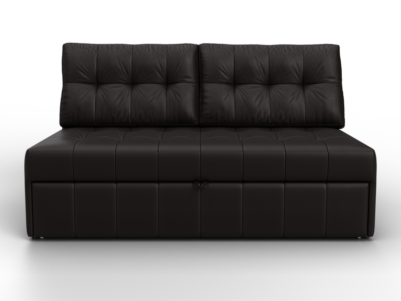 Диван прямой Лига-107 (140), Экокожа, GRIFON 12 коричневый