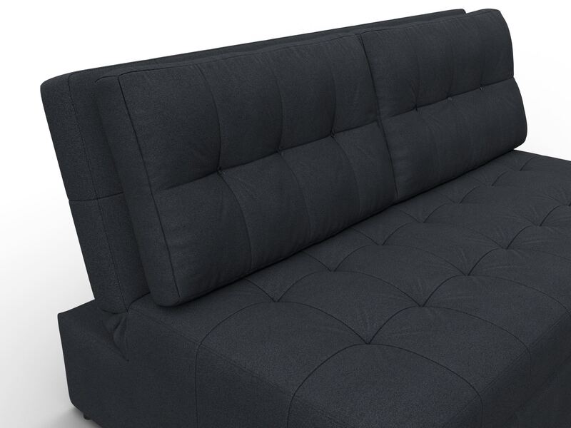 Диван прямой Лига-107 (140), Замша, JOLY 16 темно-серый