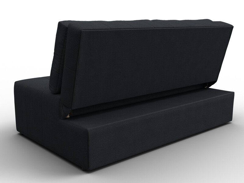 Диван прямой Лига-107 (140), Замша, JOLY 16 темно-серый