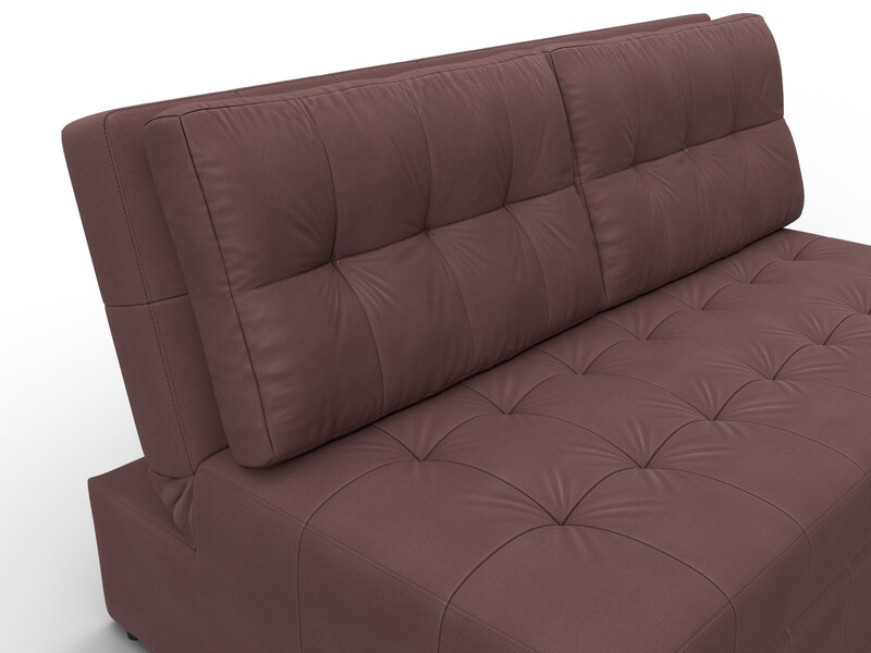 Диван прямой Лига-107 (140), Замша, JOLY 09 бордовый
