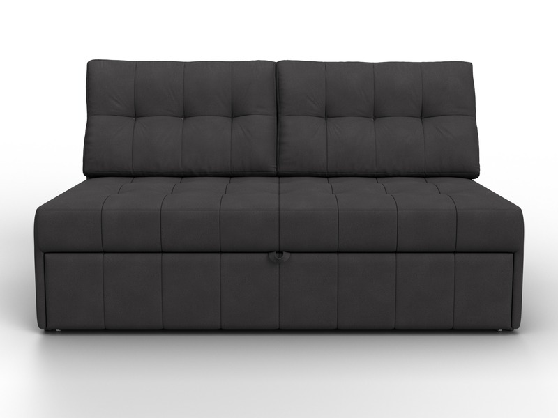 Диван прямой Лига-107 (140), Замша, JOLY 08 коричневый