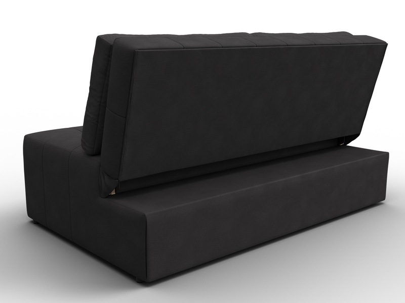 Диван прямой Лига-107 (140), Замша, JOLY 08 коричневый