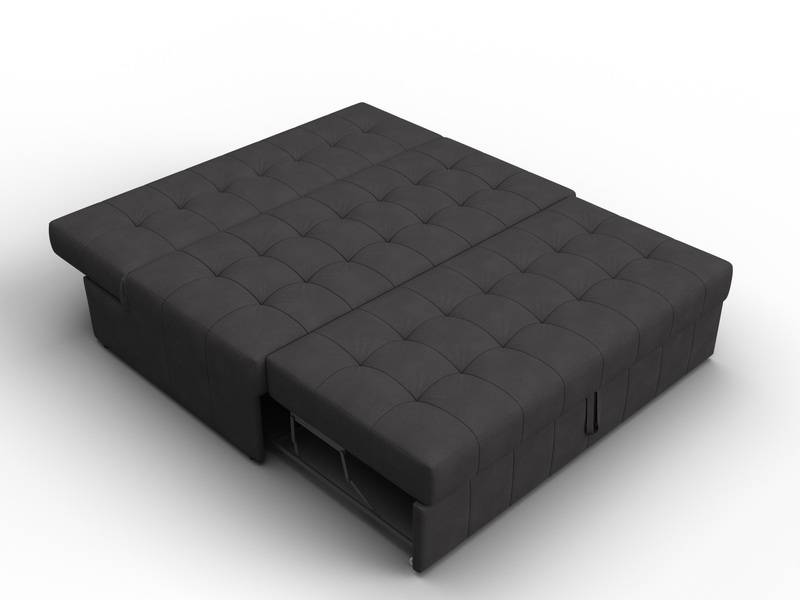 Диван прямой Лига-107 (140), Замша, JOLY 08 коричневый