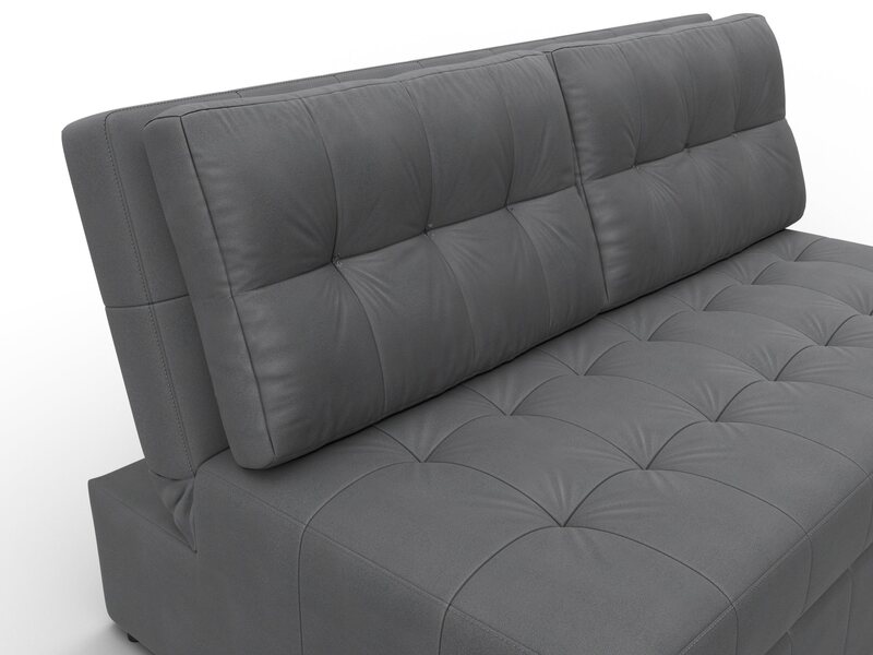 Диван прямой Лига-107 (140), Замша, JOLY 13 серый