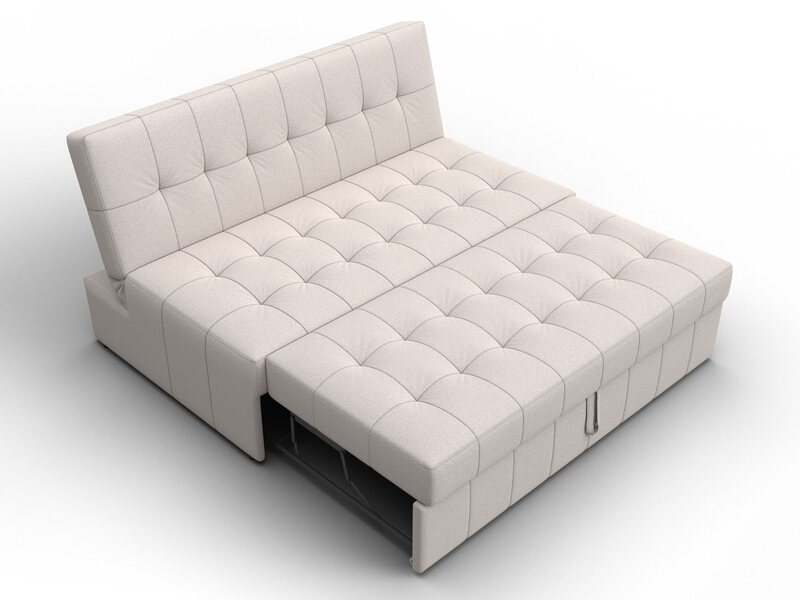 Диван прямой Лига-107 (140), Замша, JOLY 05 бежевый