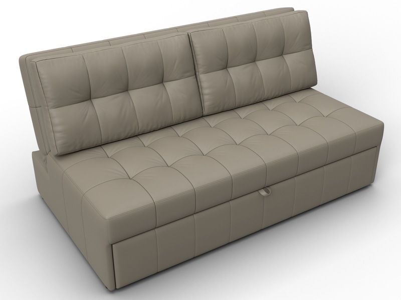 Диван прямой Лига-107 (160), Экокожа, GRIFON 04 бежевый