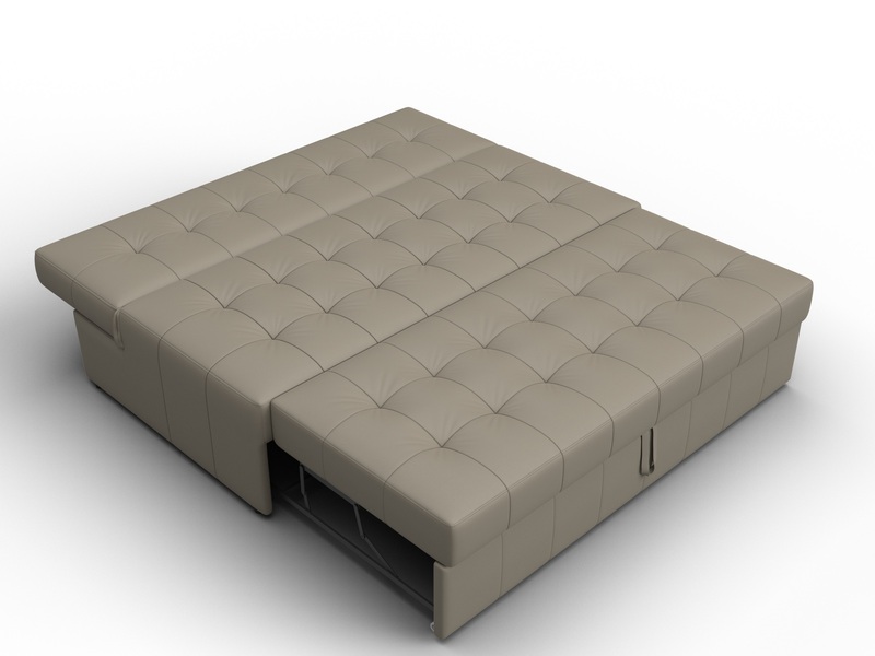 Диван прямой Лига-107 (160), Экокожа, GRIFON 04 бежевый