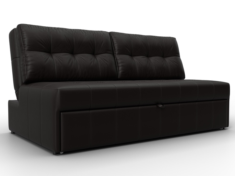 Диван прямой Лига-107 (160), Экокожа, GRIFON 12 коричневый