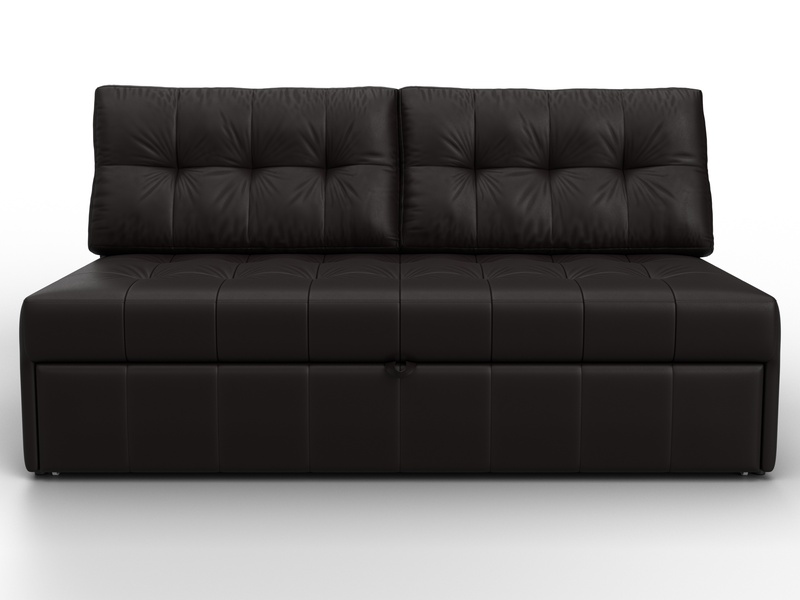 Диван прямой Лига-107 (160), Экокожа, GRIFON 12 коричневый