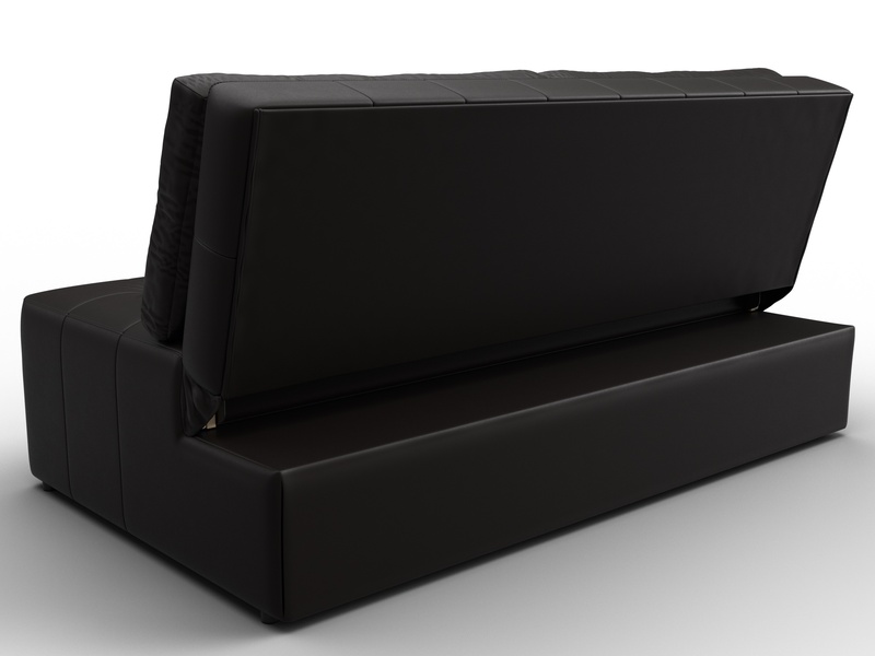 Диван прямой Лига-107 (160), Экокожа, GRIFON 12 коричневый