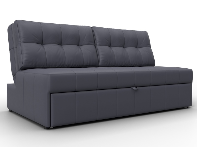 Диван прямой Лига-107 (160), Экокожа, GRIFON 15 серый