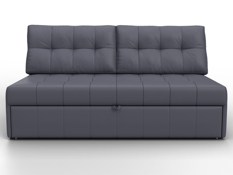 Диван прямой Лига-107 (160), Экокожа, GRIFON 15 серый