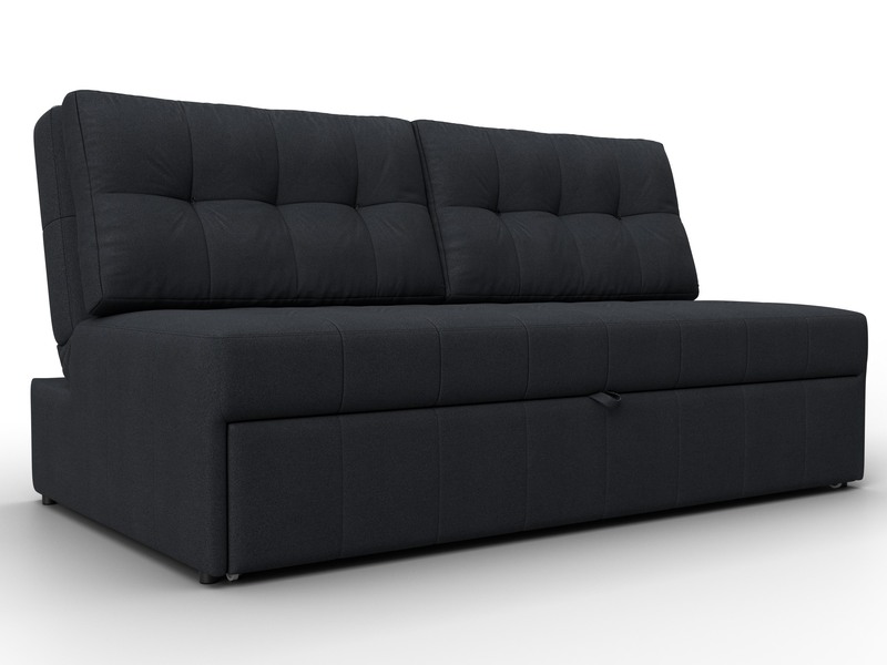 Диван прямой Лига-107 (160), Замша, JOLY 16 темно-серый