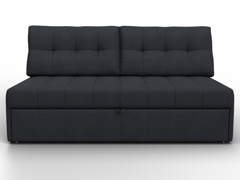 Диван прямой Лига-107 (160), Замша, JOLY 16 темно-серый