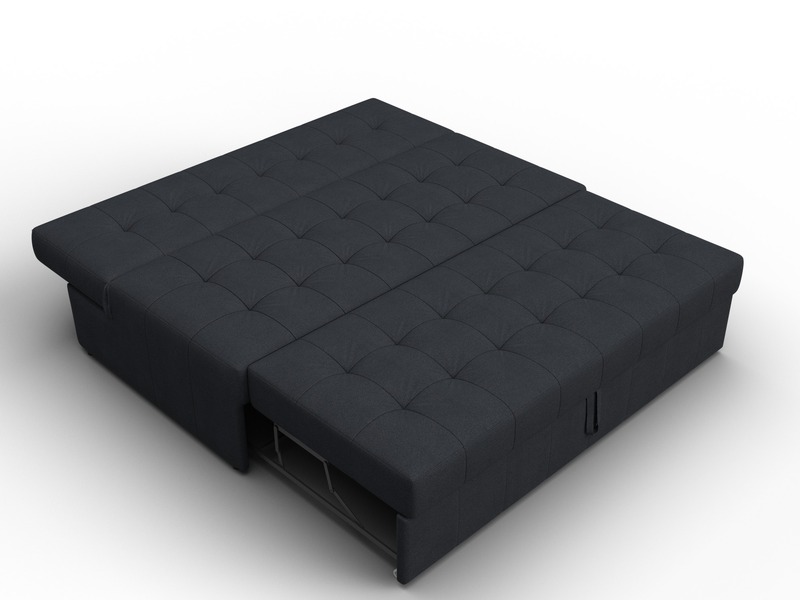 Диван прямой Лига-107 (160), Замша, JOLY 16 темно-серый