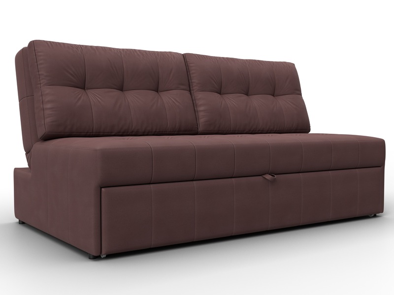 Диван прямой Лига-107 (160), Замша, JOLY 09 бордовый