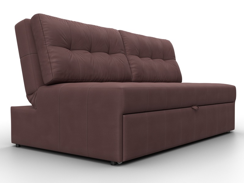 Диван прямой Лига-107 (160), Замша, JOLY 09 бордовый