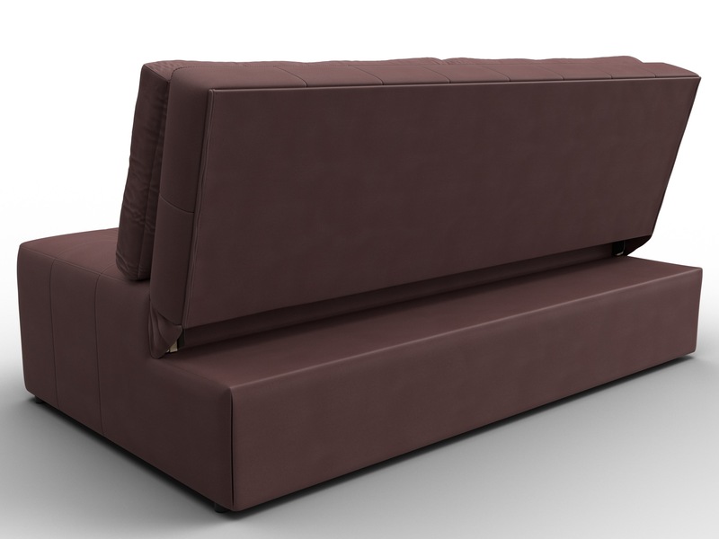 Диван прямой Лига-107 (160), Замша, JOLY 09 бордовый