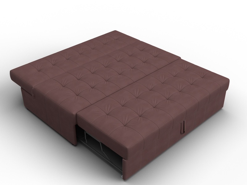 Диван прямой Лига-107 (160), Замша, JOLY 09 бордовый
