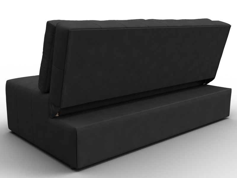 Диван прямой Лига-107 (160), Замша, JOLY 08 коричневый