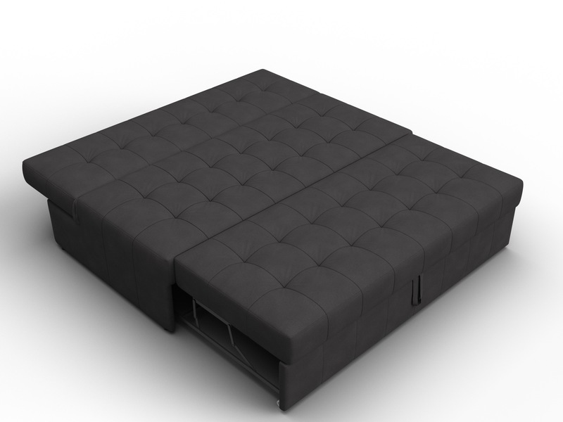 Диван прямой Лига-107 (160), Замша, JOLY 08 коричневый