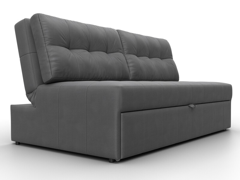 Диван прямой Лига-107 (160), Замша, JOLY 13 серый