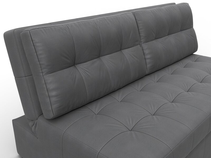 Диван прямой Лига-107 (160), Замша, JOLY 13 серый