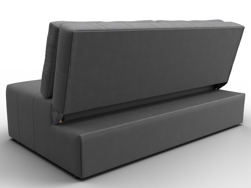 Диван прямой Лига-107 (160), Замша, JOLY 13 серый