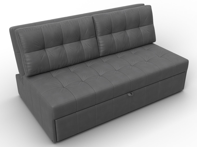 Диван прямой Лига-107 (160), Замша, JOLY 13 серый