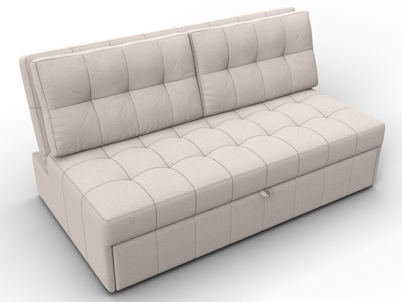 Диван прямой Лига-107 (160), Замша, JOLY 05 бежевый