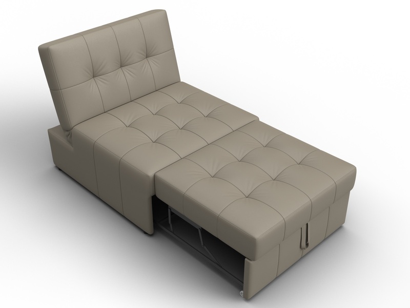 Кресло-кровать Лига-107 (80), Экокожа, GRIFON 04 бежевый